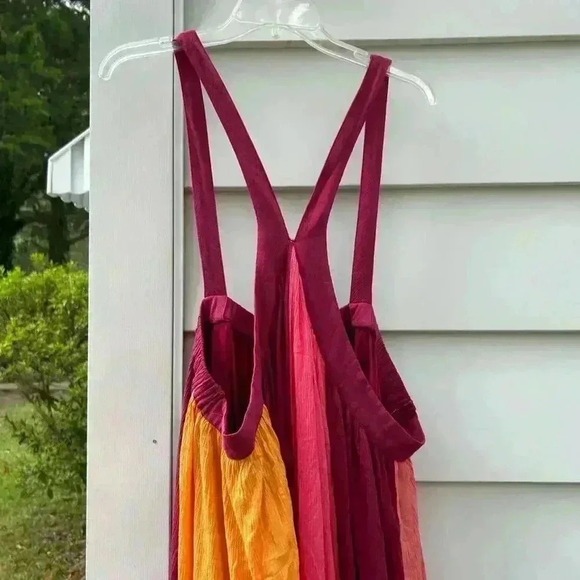 NWOT LANE BRYANT halter colorblock maxi dress size 26 28 pink - Picture 6 of 6